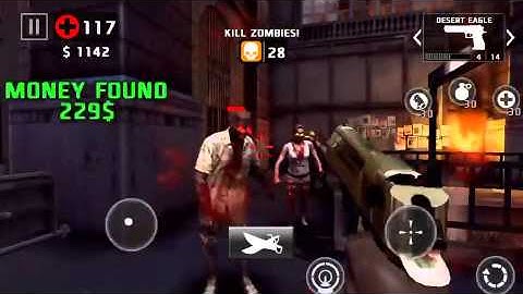 Dead trigger 2 spas & desert eagle gameplay iOS level 54 on hard.