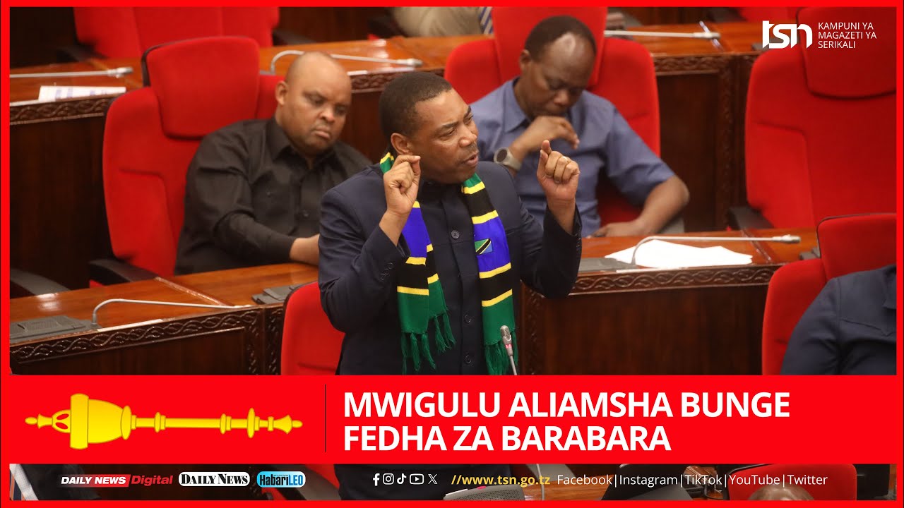#BUNGENILEO: MWIGULU ALIAMSHA BUNGE FEDHA ZA BARABARA