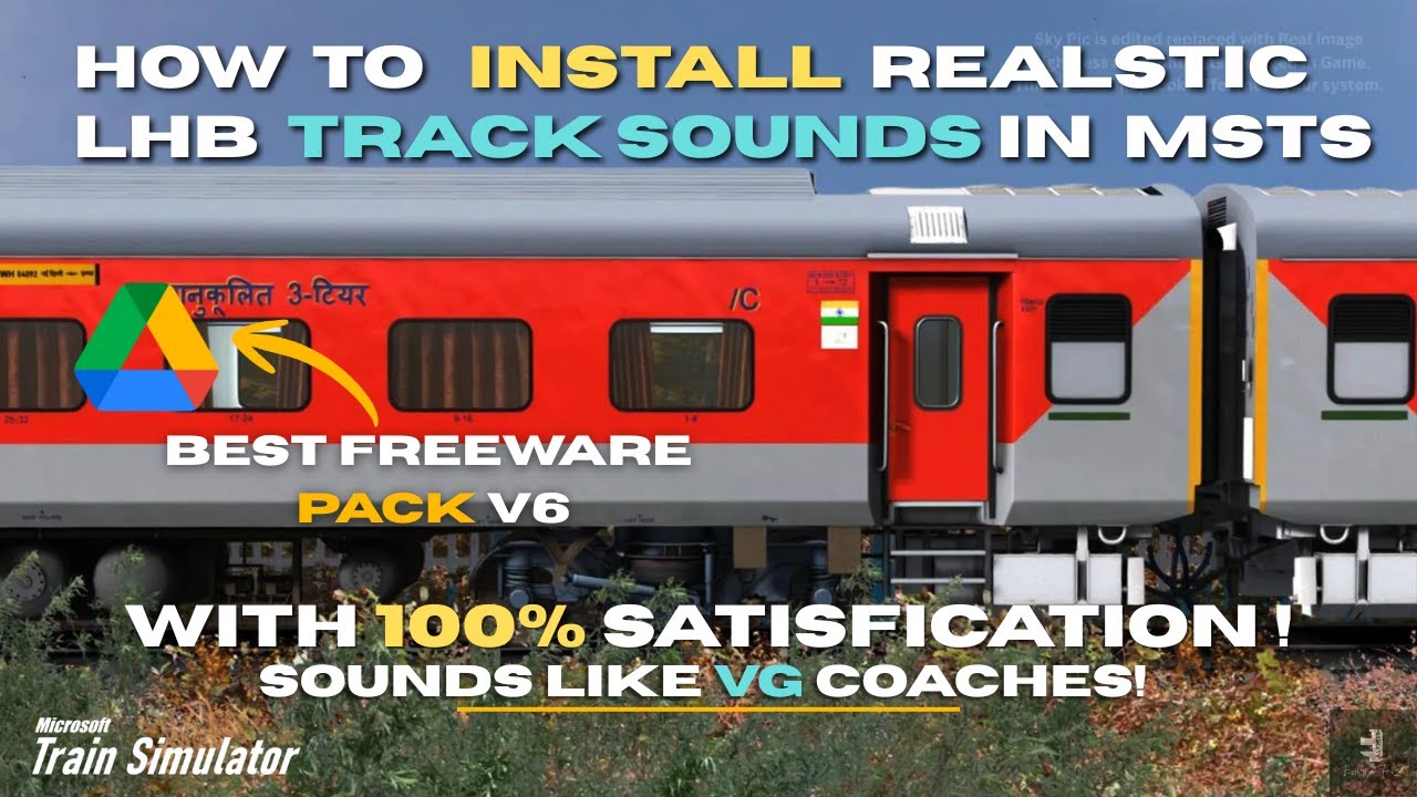 How To Install Realistic LHB Track Sounds in MSTS | In Just 5 Minutes