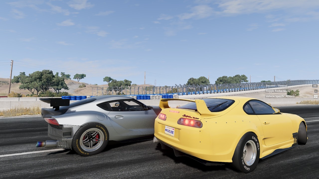 Toyota Supra MK4 From HELL VS Toyota Supra MK5 (A90) / BEAMNG /