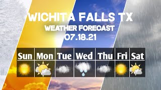 Weather Forecast Wichita Falls, Texas ▶ Wichita Falls weather Forecast 07/18/2021