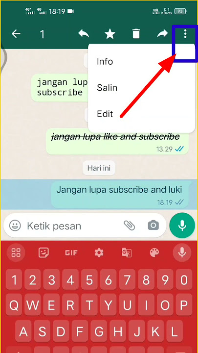 cara edit chat WhatsApp yang sudah terkirim @shorts