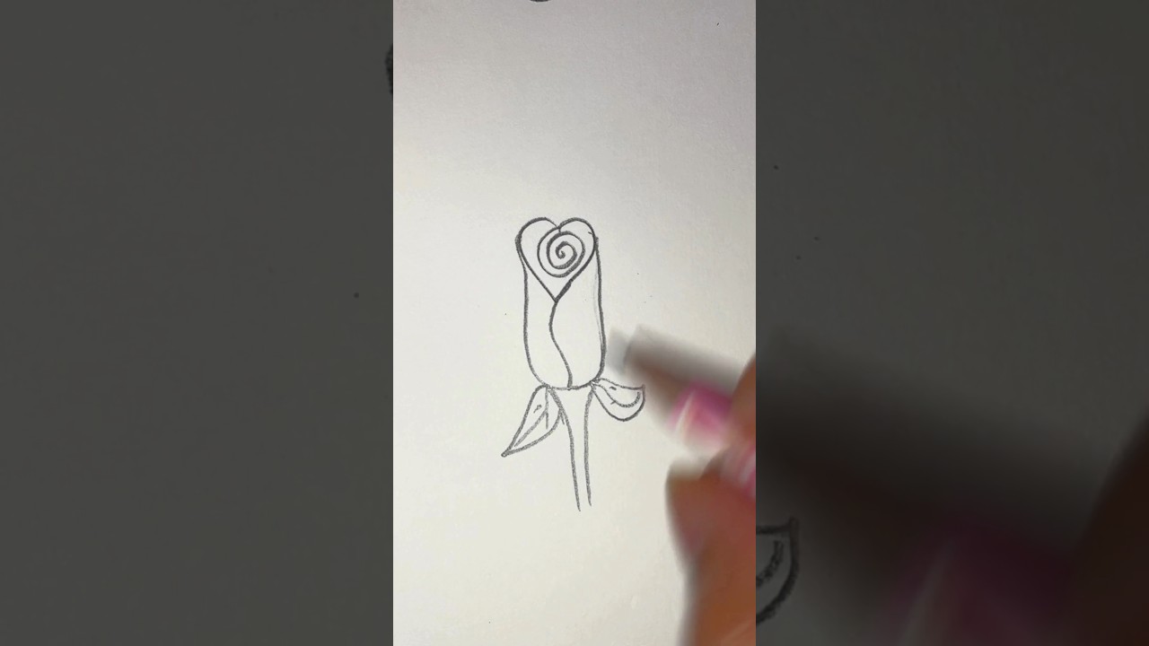 Turn a Heart into a Rose! ❤️🌹 Easy Drawing Hack