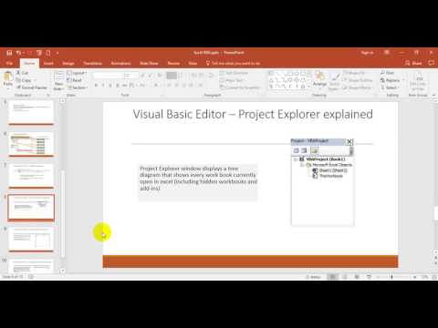 Excel VBA   VBE windows explained