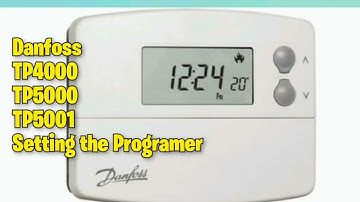 Danfoss Programmer Room Thermostat Set Time and Temperature