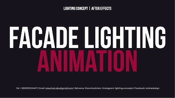 Facade lighting animation