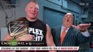 Brock lesnar delivers a surprise to cain velasquez and rey mysterio!!!