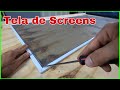 Como reemplazar la tela de screens de malla por la de plástico