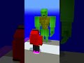 JJ vs Strong Mikey - Muscle Rush - Maizen Minecraft Animation #maizen #minecraft #shorts