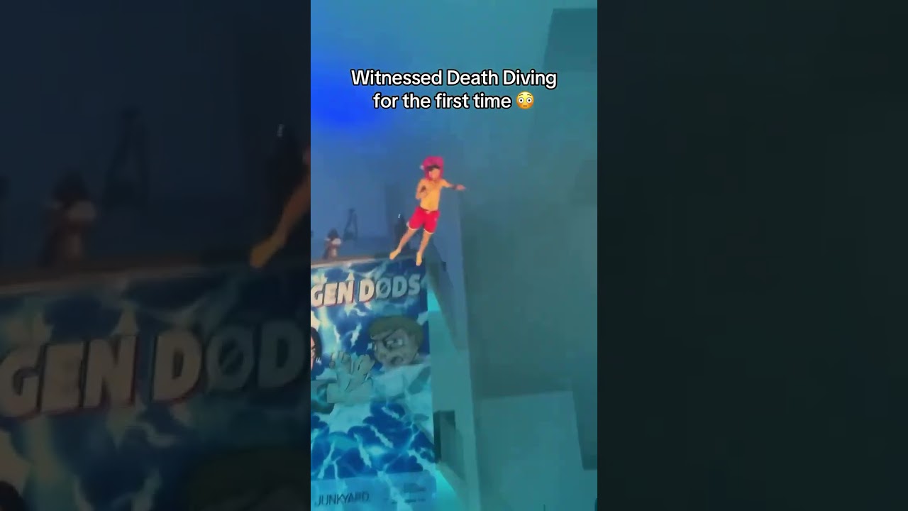 Death Diving is NO JOKE 😱 (via @minikim/IG)