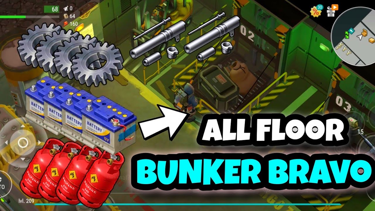 BUNKER BRAVO ALL FLOORS l BEST RUN l Last Day on Earth : Survival 