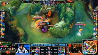 TSM Wildturtle Jinx Snipe - TL vs TSM Game 2 (NA LCS Spring 2015)