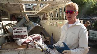 Stucco. Mortar Mix. Cement All.