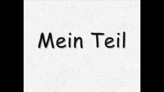 Rammstein - Mein Teil [lyrics]