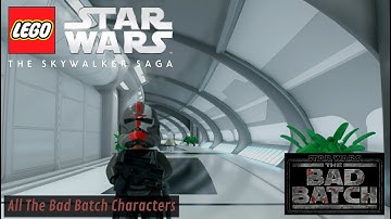 LEGO Star Wars: The Skywalker Saga - ALL THE BAD BATCH CHARACTERS - SIDE BY SIDE COMPARISON