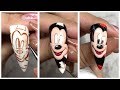 Disney Mickey Mouse Hand Drawn Nail Design