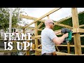 RAISING THE SHED FRAME - Too many mistakes! 🙄