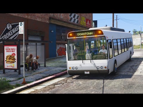 Grove Street Bus Driving Route Los Santos Goes To Work Day 57 