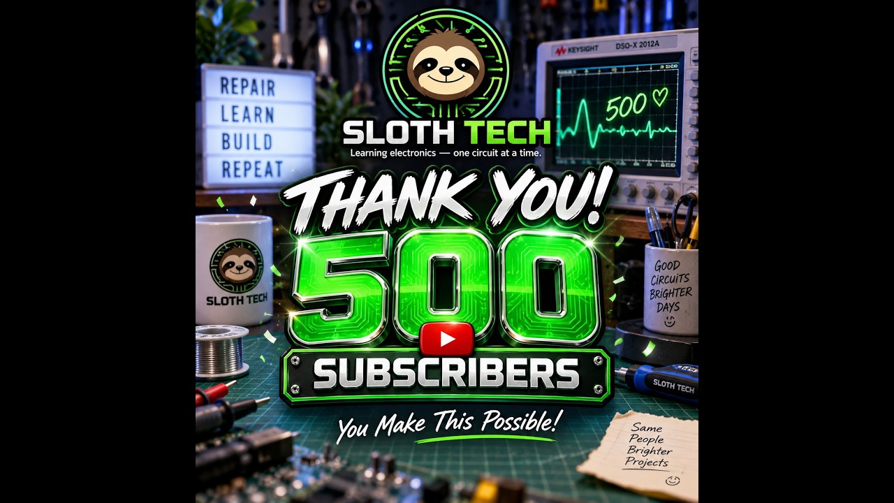 Learning Electronic Repair LIVE! 500 SUBS!