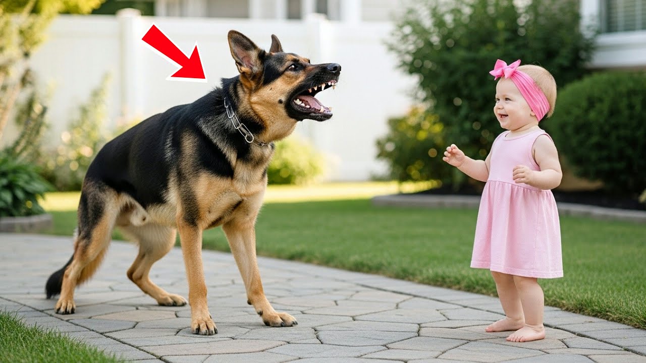 Personne Ne Pouvait Toucher Ce Chien Policier Agressif — Jusqu’à Ce Qu’une Petite Fille Change Tout