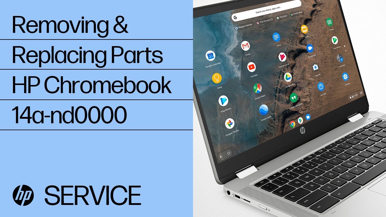 Removing & replacing parts for HP Chromebook 14a-nd0000 | HP