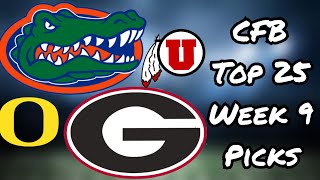 College Football Week 9 Picks \& Predictions | AP Top 25 | Unpretentious Sports