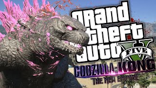 PINK GODZILLA EVOLVED!! | GTA 5 Godzilla X Kong : The New Empire Mod (Bahasa Indonesia)