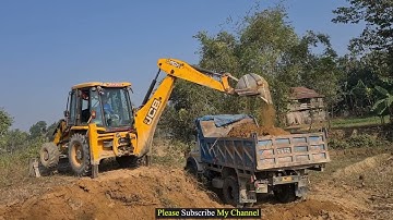 Amazing Jcb loading dirt in tipper @roadtrendmachinework