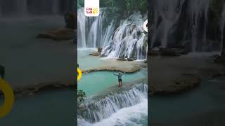 Multi-Tiered Turquoise Waterfall - Premium Natural Wonder Destination #funandsun