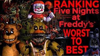 Ranking EVERY FNAF Games From WORST To BEST (Top 8 Mainline Five Nights At Freddys Games)