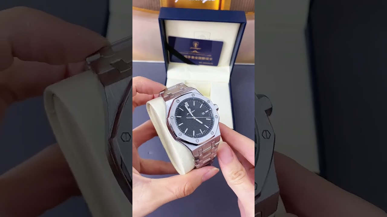 POEDAGAR 924 Men’s Luxury Watch – Stainless Steel Sport Quartz Watch with Luminous Date Display