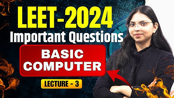 LEET 2024: Important Questions  of Computer Science | By Neha Mam #leet #leetcoaching #computer