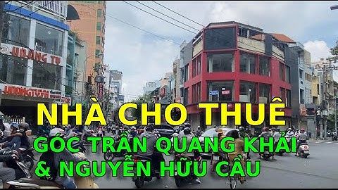 Cho Thuê Nhà Góc 2 Mặt Tiền Trần Quang Khải Và Nguyễn Hữu Cầu Quận 1 Vị Trí Đắc Địa