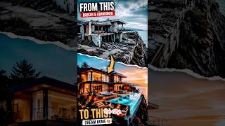 Cliffside House Restoration 😳 Ocean Dream Mansion #shorts