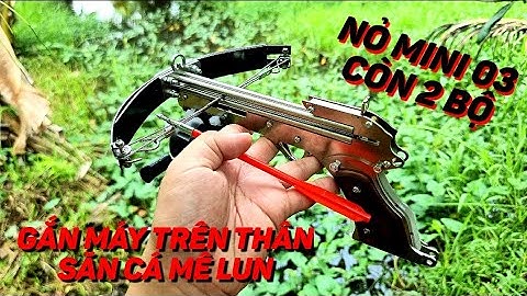 NỎ SĂN MINI 03 MÁY THU CƯỚC LẮP TRÊN THÂN XÀI BI SẮT VÀ MŨI TÊN CỰC MẠNH CÒN 2 BỘ