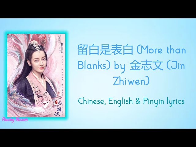 留白是表白 (More than Blanks) - 金志文 (Jin Zhiwen)《The Blue Whisper 与君初相识》Chi/Eng/Pinyin lyrics class=