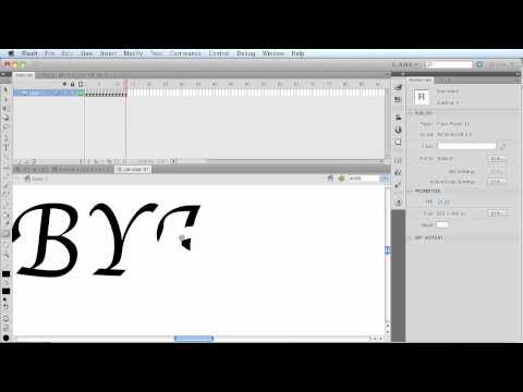 How To Animate Text with Adobe Flash
