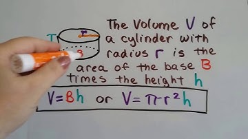 Grade 8 Math #13.1b, Find the Volume of a Cylinder using a Formula