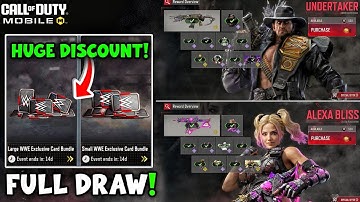 Buying New Undertaker & Alexa Bliss Draw in CODM | Total CP Needed + Exclusive Cards Explained