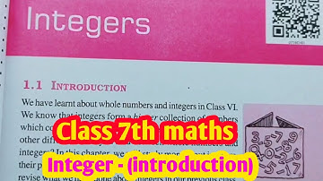integer- Chapter 1 introduction Class 7 l maths chapter 1 l introduction l NCERT Concept l Carb acad