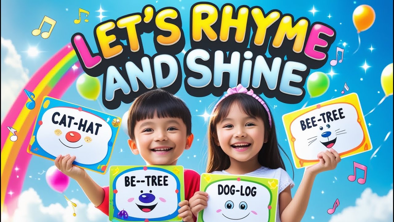 Let’s Rhyme and Shine | Kids Song About Rhyming Words and Word Families ...