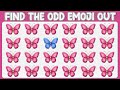 HOW GOOD ARE YOUR EYES? Find The Odd Emoji Out | Emoji Puzzle Quiz