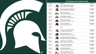 Michigan State 2023 College Football Schedule Preview | Make or break for Mel Tucker?