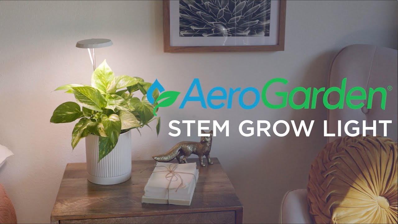 AeroGarden Stem Grow Light - YouTube