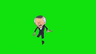 Mr Boss Goes Crazy Oogly Goo Smiling Friends Meme Green Screen Chroma Key Template