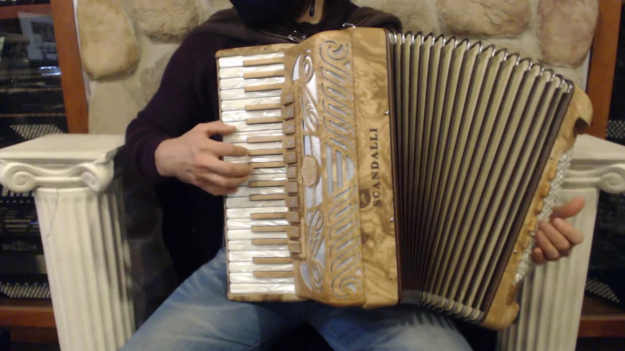 SCANTIER37OA - Olive Ash Scandalli Tierra Piano Accordion LMMM 37