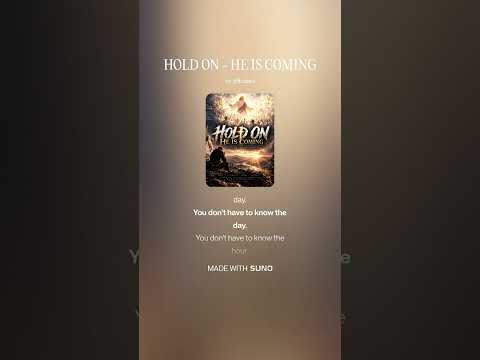 HOLD ON   HE IS COMING