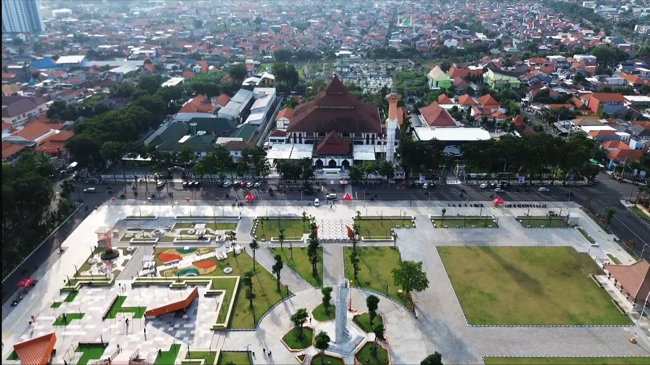 Drone alun alun Sidoarjo 