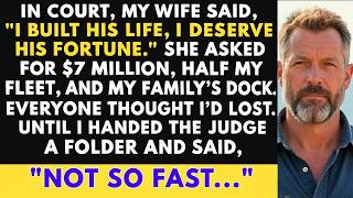 My Wife Demanded $7M & My Family's Waterfront In Court—Until I Handed The Judge This One Document...