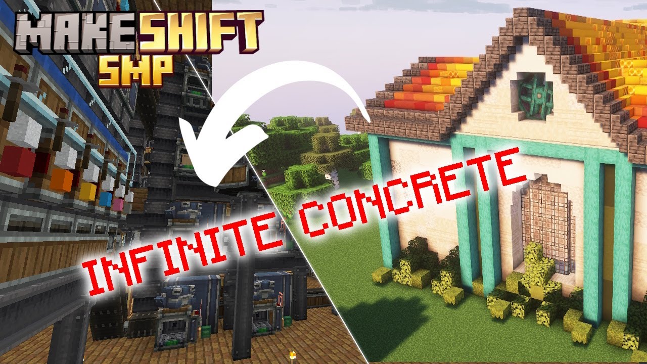 I Automated ALL Colors of Concrete in Create! - Makeshift SMP - 4 ...